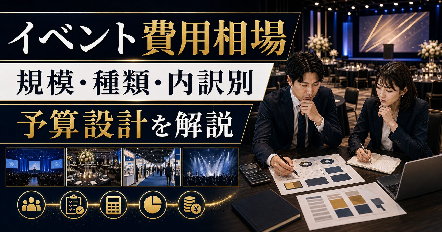 イベント費用相場の完全ガイド|規模・種類・内訳別に予算設計を解説