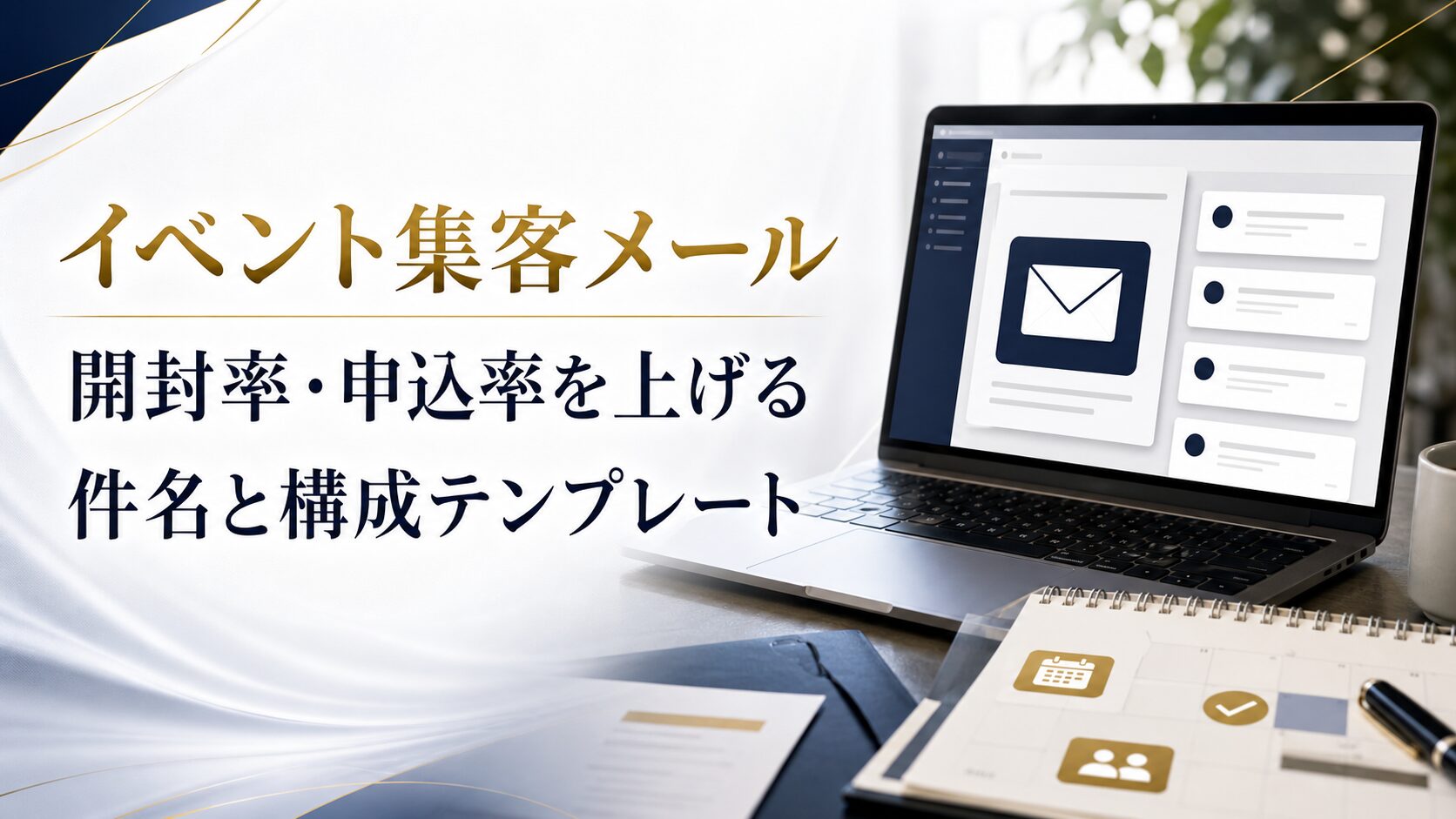 イベント集客メールの文面テンプレート｜開封率・申込率を上げる件名と構成
