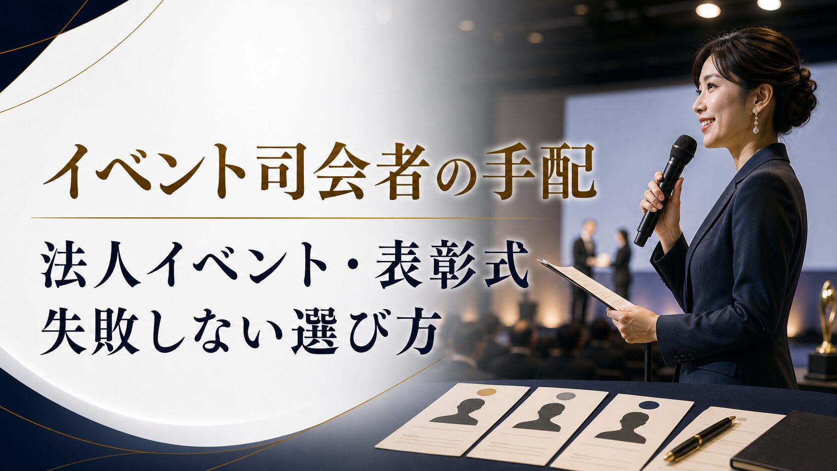 イベント司会者の手配方法｜法人イベント・表彰式・セミナーで失敗しない選び方