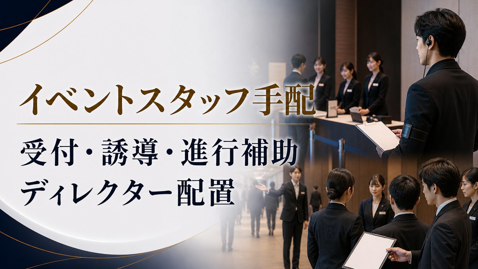 イベントスタッフ手配を依頼する方法|受付・誘導・進行補助・ディレクター配置の考え方
