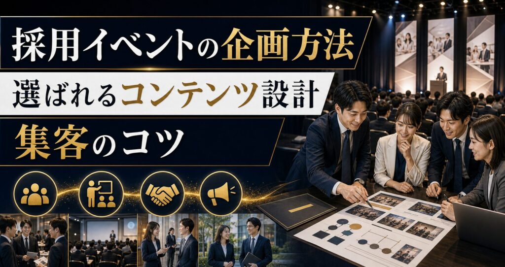 採用イベントの企画方法｜学生・中途に選ばれるコンテンツ設計と集客のコツ
