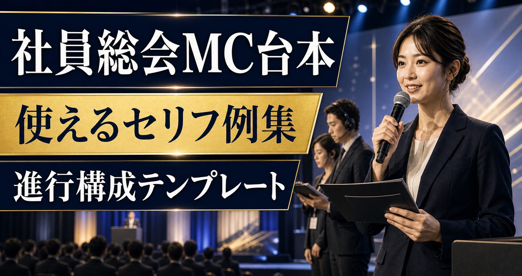 社員総会MC台本の書き方と使えるセリフ例集｜進行構成テンプレートとチェックリスト完全版