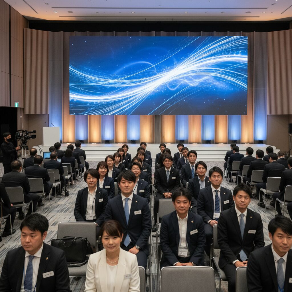 プロが運営する社員総会・式典の会場イメージ