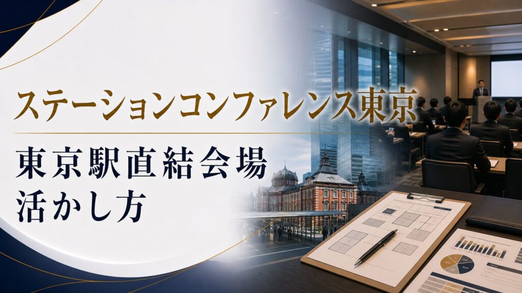 ステーションコンファレンス東京でイベント運営を依頼するなら?東京駅直結会場の活かし方