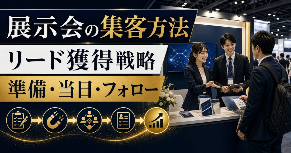 展示会の集客方法とリード獲得戦略｜出展効果を最大化する準備・当日・フォロー