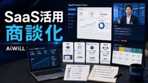 SaaS企業のウェビナー活用と商談化のアイキャッチ